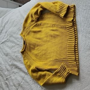 J. Crew yellow pullover roll neck 1988 crew sweater medium